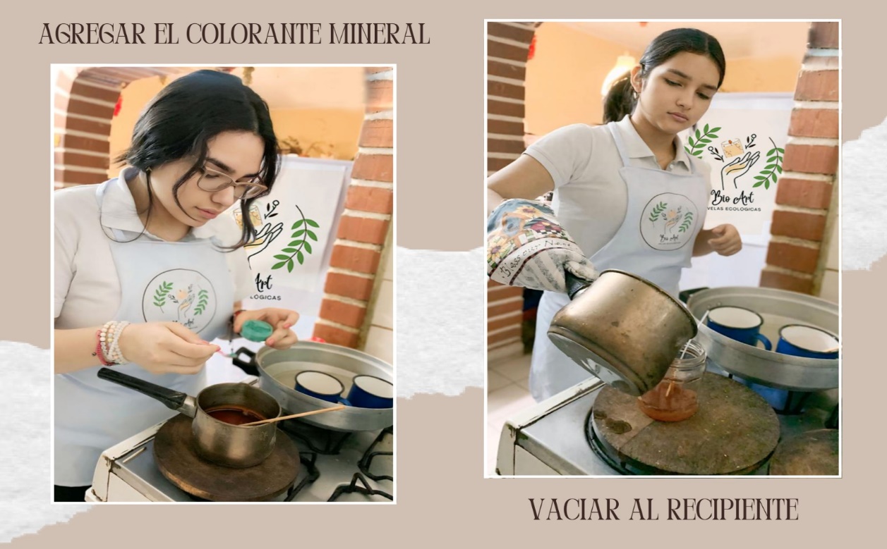 Vaciado de la cera en el envase final